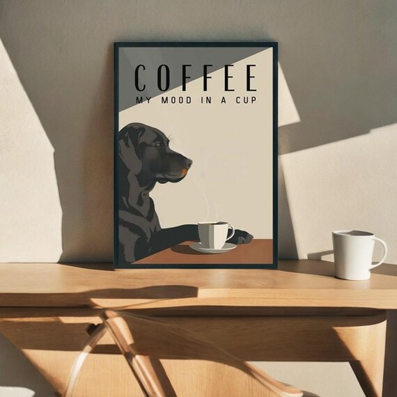 Animal Printed Painting, Cafe Decor Poster