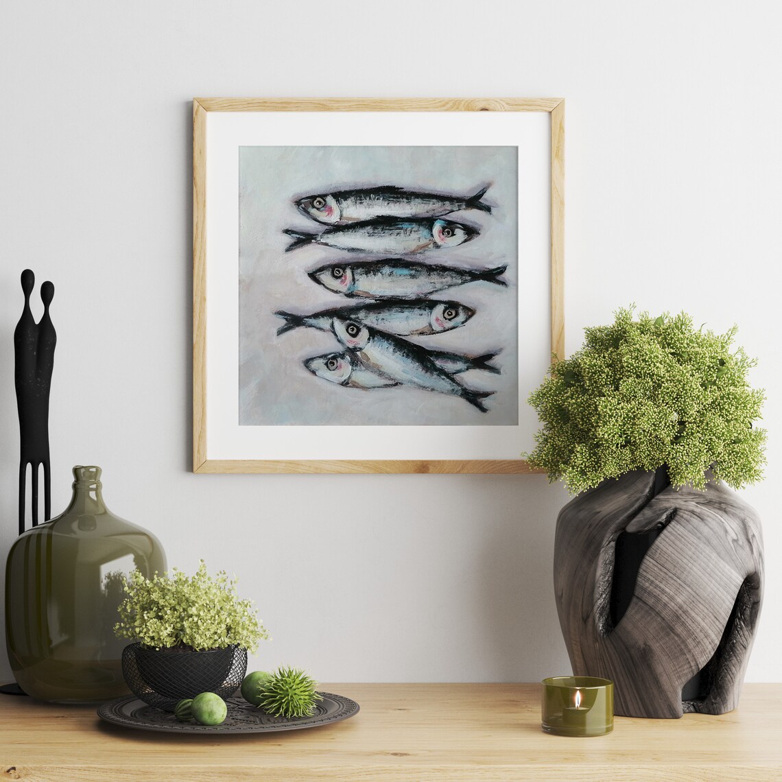 Sardine Art Print, Contemporary Farmhouse Kitchen Decor - Image 2