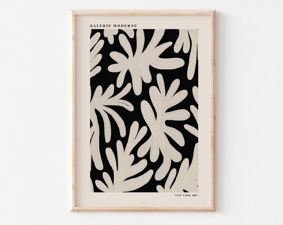 Flower Art Print Modern Floral Poster Modern Gallery Poster Minimalist Decor A4 A3 A2 A1 A0 Galerie Moderne New York Gallery Art