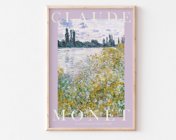 Claude Monet Ile aux Fleurs near Vetheuil Flower Island Poster
