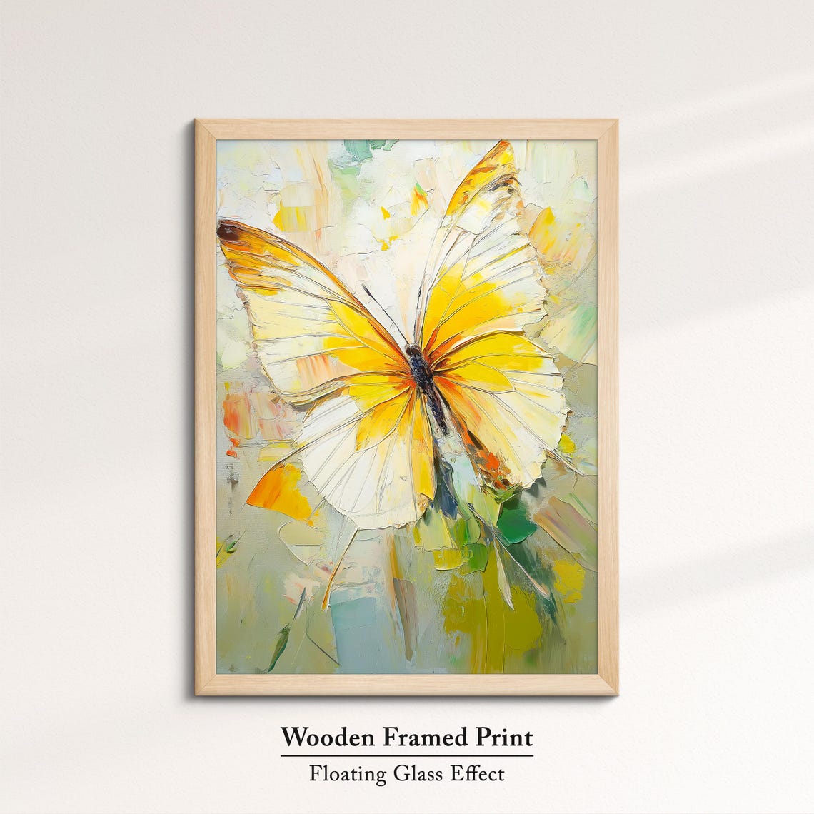 Colorful Butterfly Abstract Oil Painting Framed Print Framed Portrait Wall Art Poster Home Decor Interior Butterfly Lover Gift - Image 6