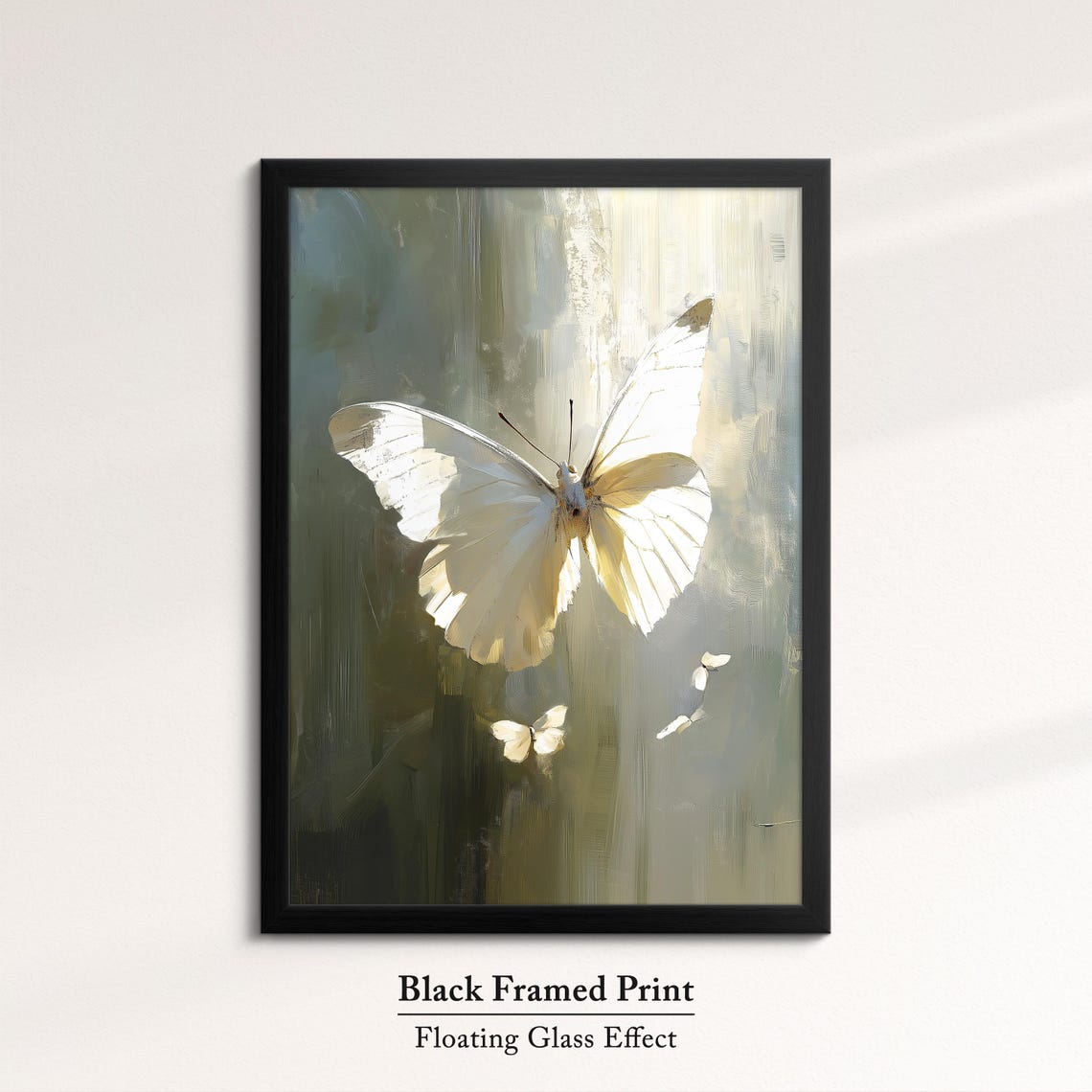 Colorful Butterfly Abstract Oil Painting Framed Print Framed Portrait Wall Art Poster Home Decor Interior Butterfly Lover Gift - Image 8