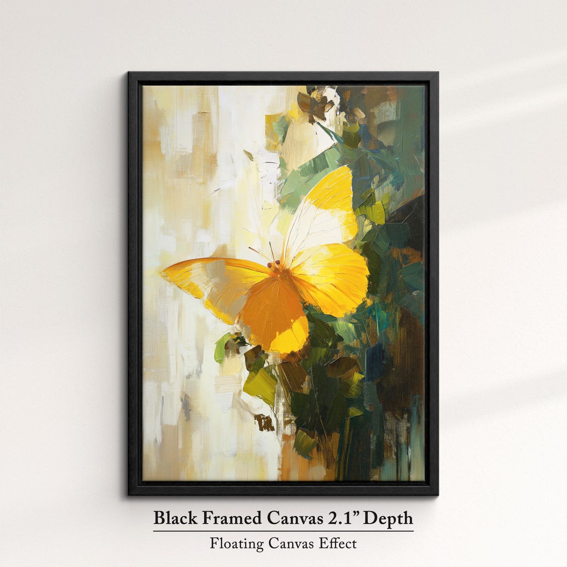 Colorful Butterfly Abstract Oil Painting Framed Print Framed Portrait Wall Art Poster Home Decor Interior Butterfly Lover Gift - Image 2