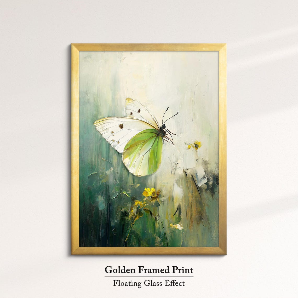 Colorful Butterfly Abstract Oil Painting Framed Print Framed Portrait Wall Art Poster Home Decor Interior Butterfly Lover Gift - Image 5