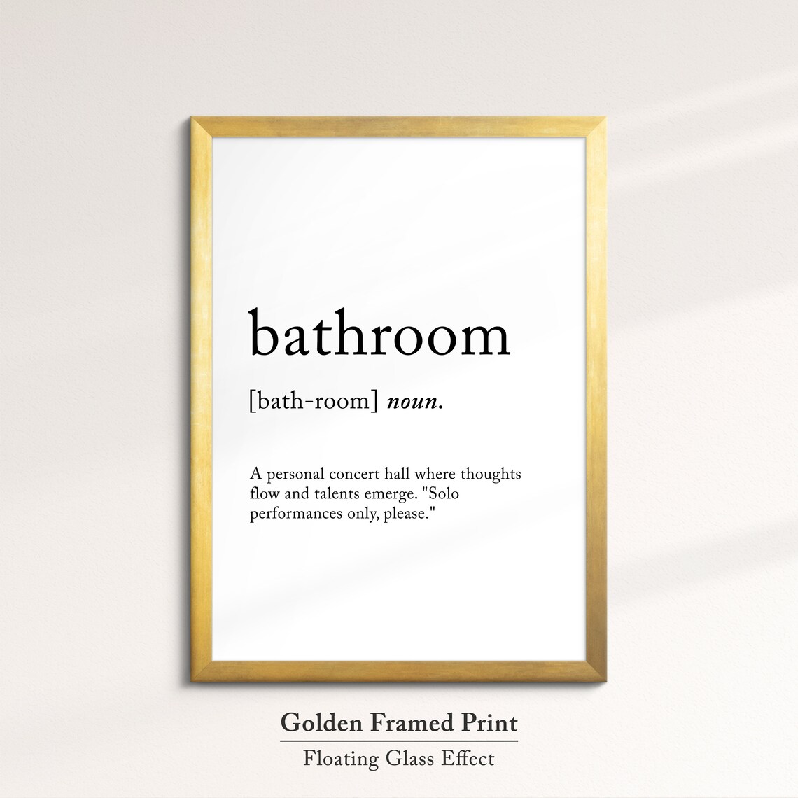 Bathroom Minimalist Definition Quote Word Art Framed Print Framed Female Wall Art Lady Poster Feminine Home Decor Gifts For Her - Image 4
