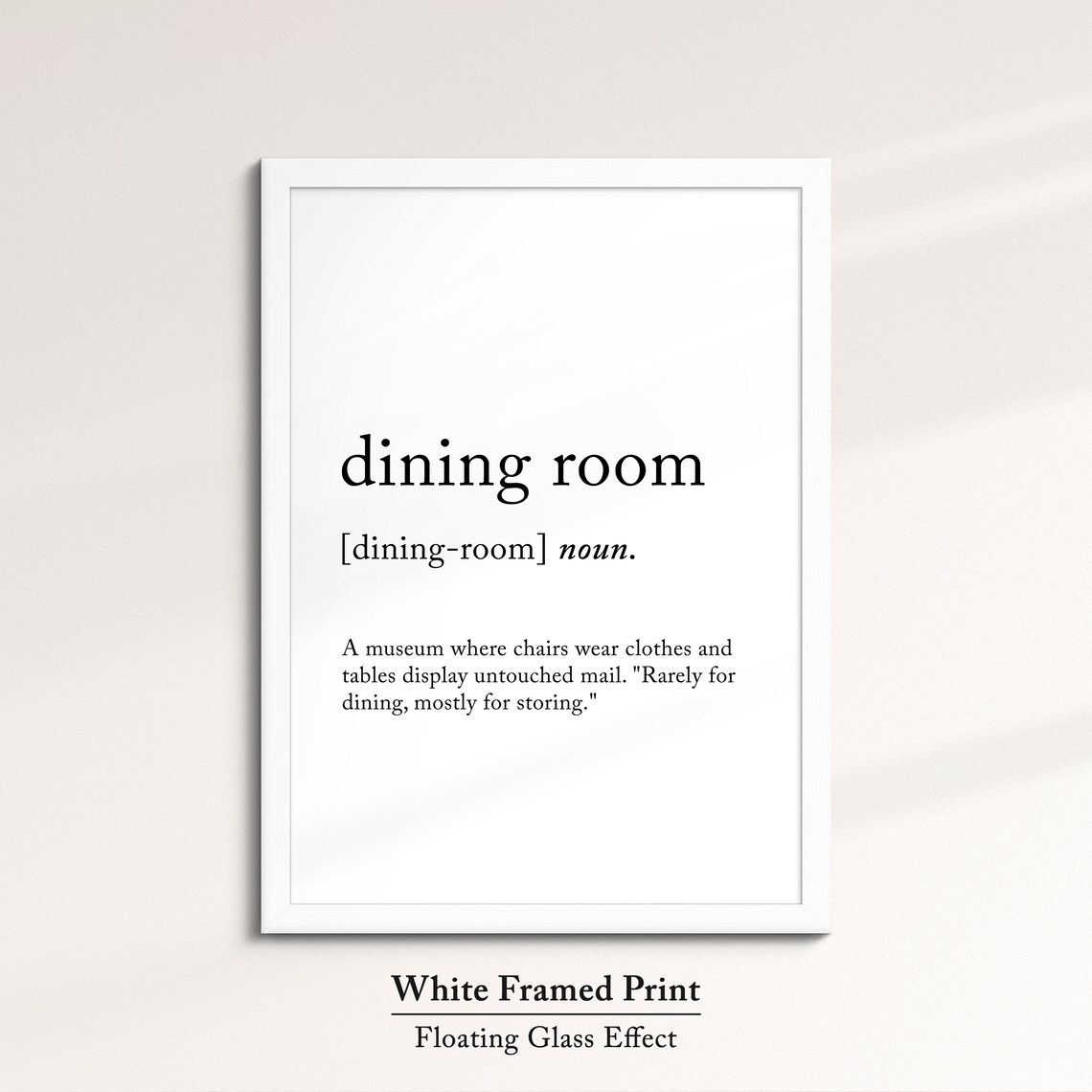 Dining Room Minimalist Definition Quote Word Art Framed Print Framed Female Wall Art Lady Poster Feminine Home Decor Gifts For Her - Image 7