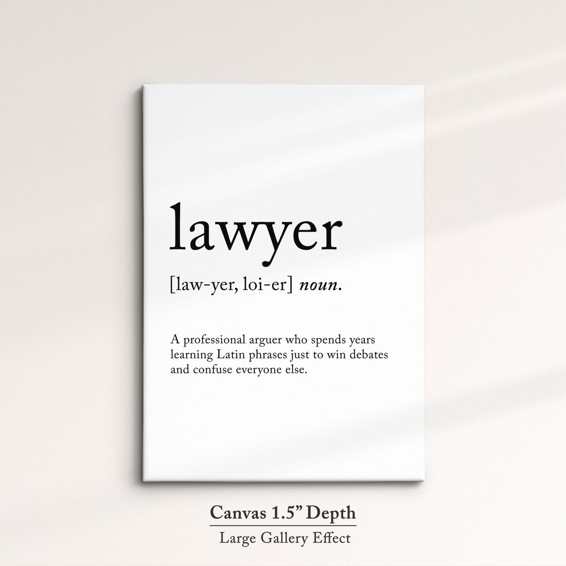 Lawyer Funny Dictionary Definition Quote Minimalist Poster Gift - Image 3