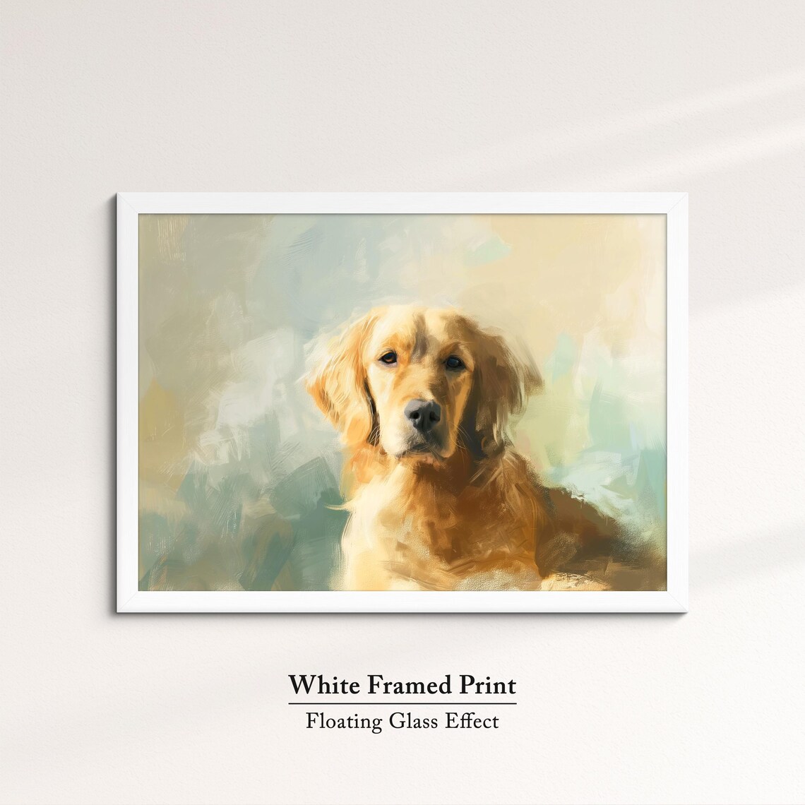 Golden Retriever Abstract Oil Painting, Dog Art Print - Image 7