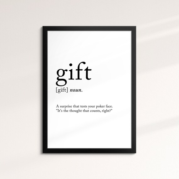 Gift Minimalist Definition Quote Word Art Framed Print Framed Female Wall Art Lady Poster Feminine Home Decor Gifts For Her