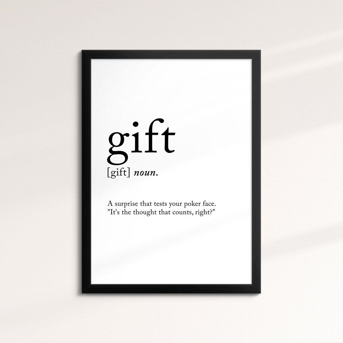 Gift Minimalist Definition Quote Word Art Framed Print Framed Female Wall Art Lady Poster Feminine Home Decor Gifts For Her
