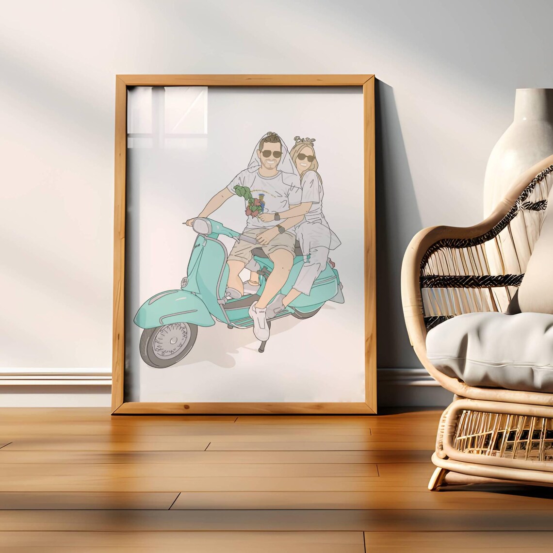 Personalized Wedding Gift Custom Portrait Drawing