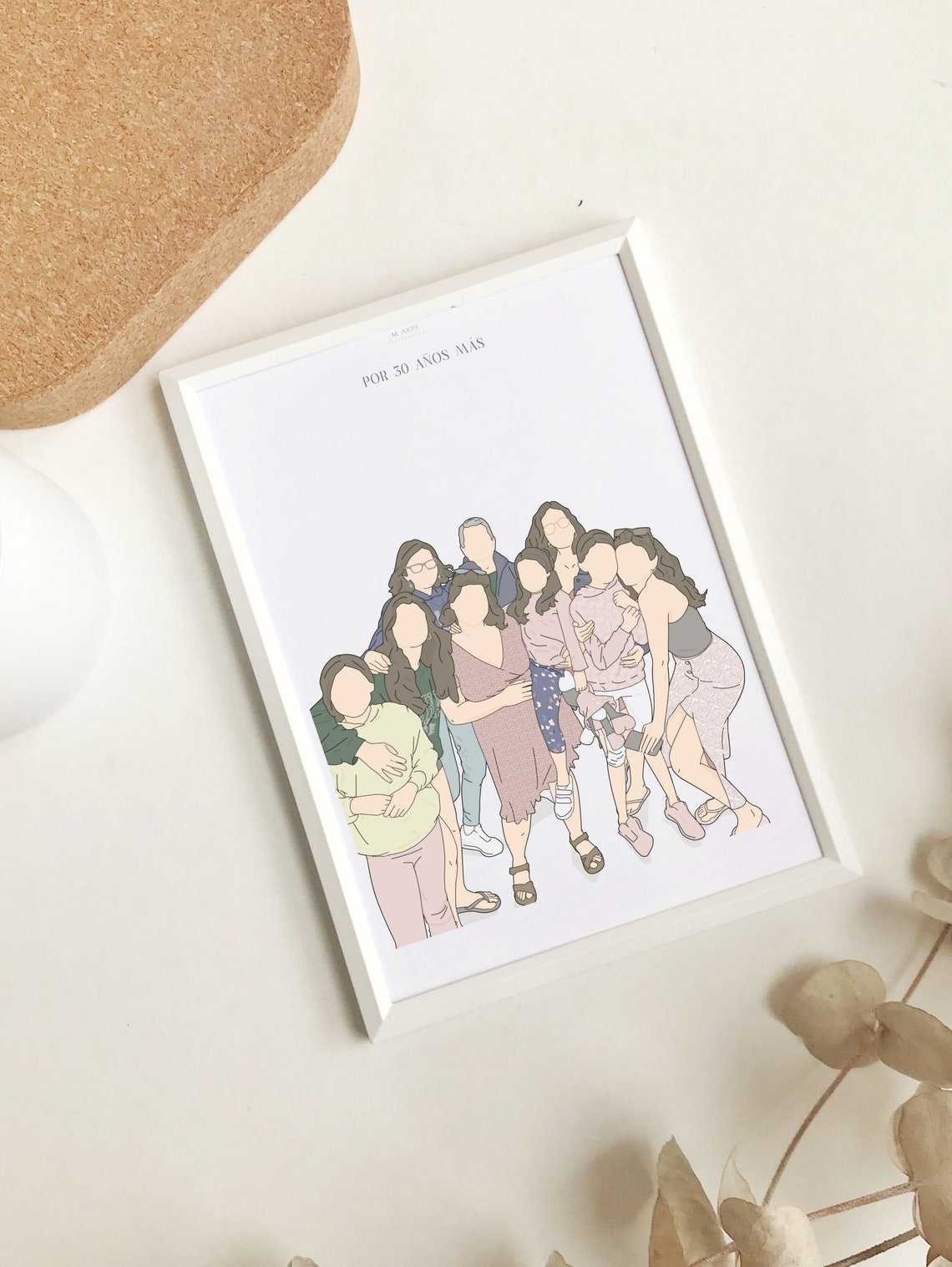 Family Drawing Portrait Portrait From Photo Portrait Painting From Photo Custom Portrait Sketch From Photo Faceless Portrait
