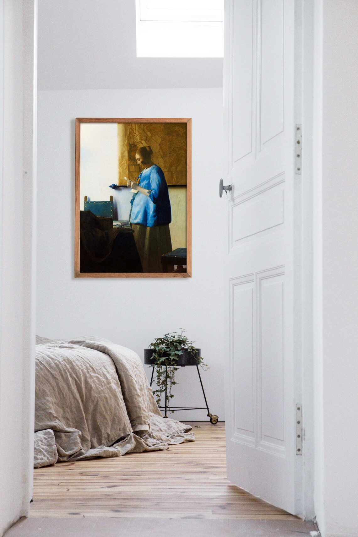 Johannes Vermeer Vintage Portrait Painting - Image 2