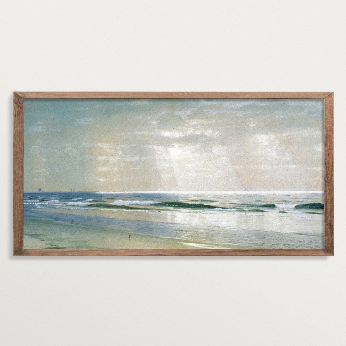 Coastal Panoramic Beach Decor Wall Art Print