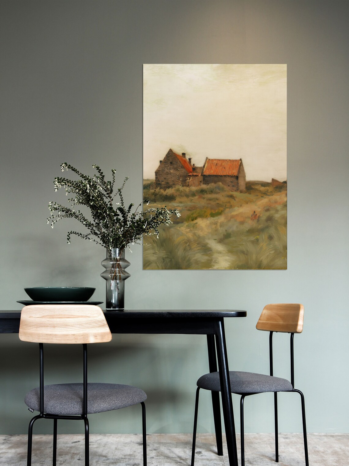 Countryside October Day Landscape, Art Print - Image 2