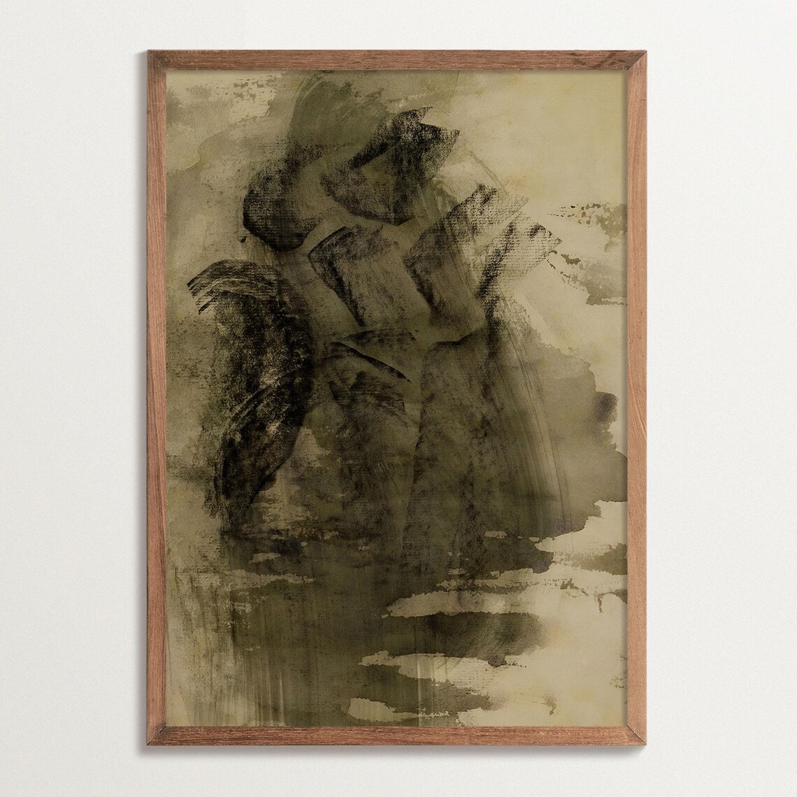 Wabi Sabi Abstract Art Print, Minimalist Zen Style