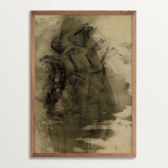 Wabi Sabi Abstract Art Print, Minimalist Zen Style