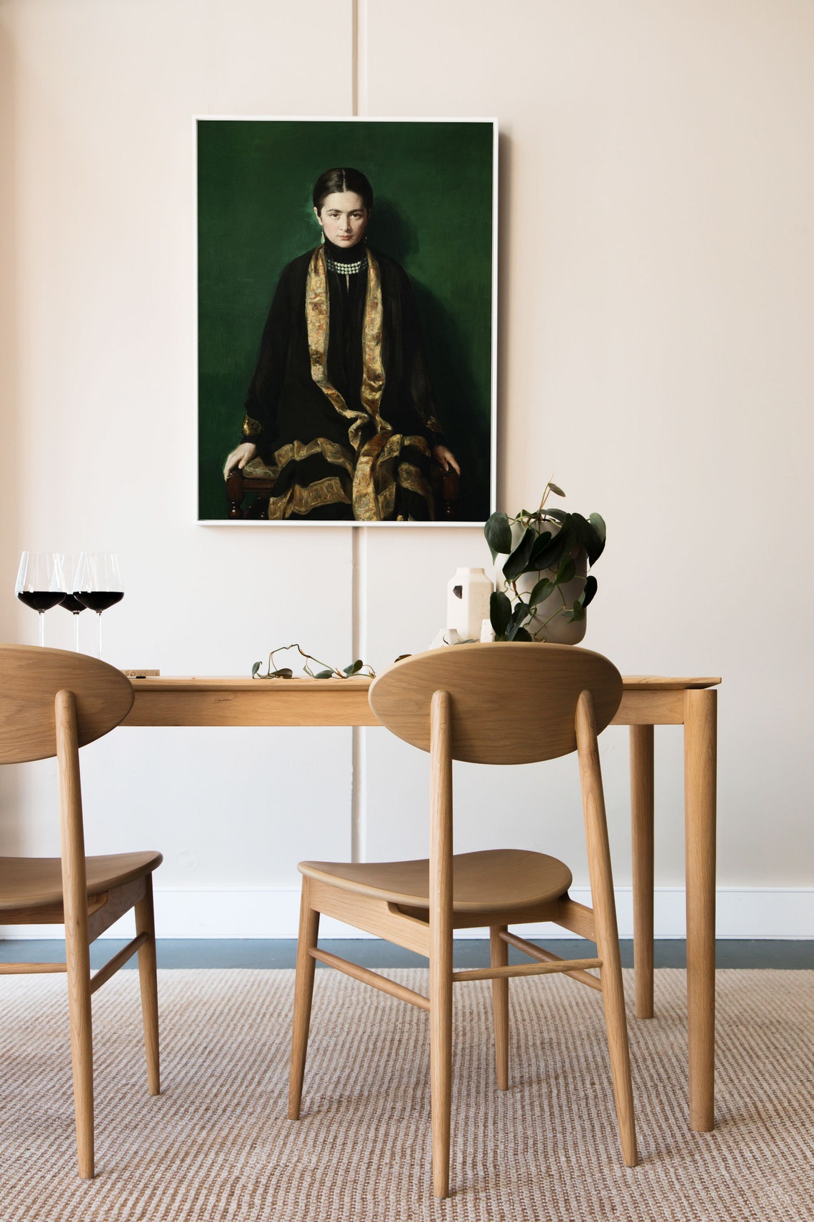 Mrs Dalahaye Victorian Portrait Art Print, Dark Academia - Image 2