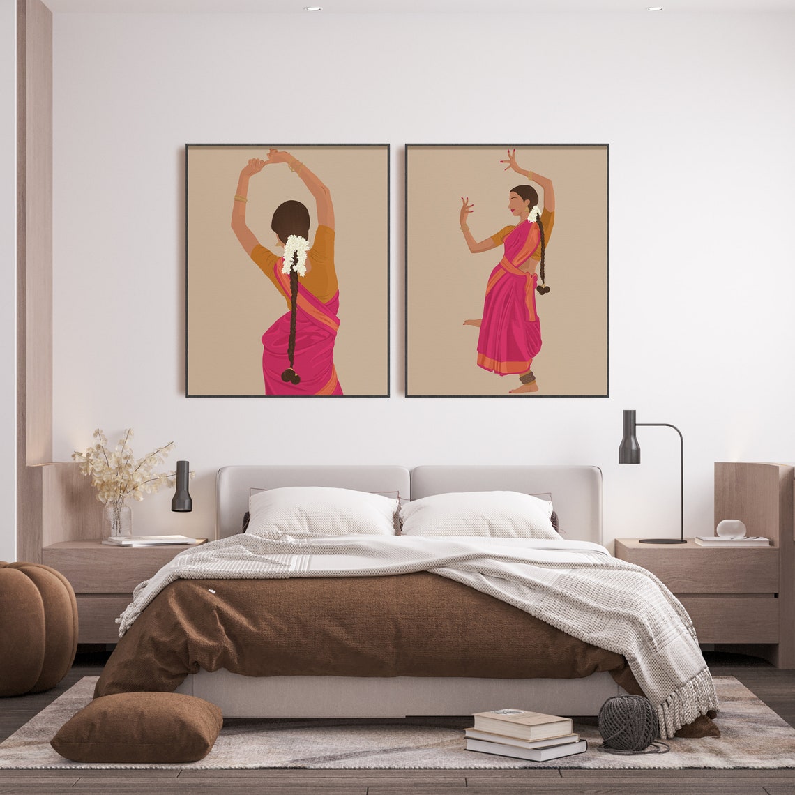 Bharatanatyam Art Poster, South Indian Woman Art - Image 5
