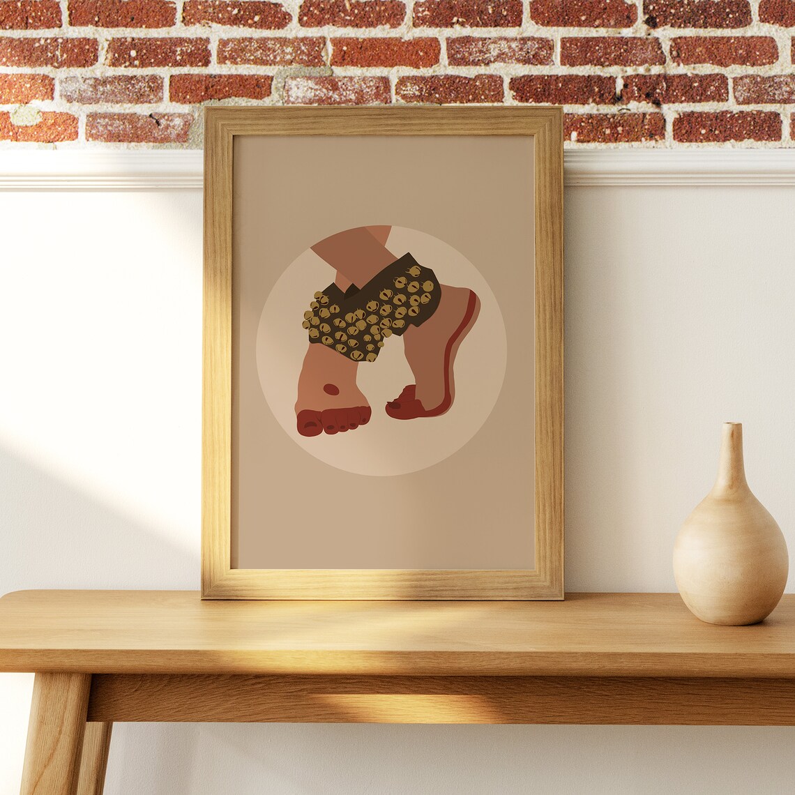 Dancer Feet Ghunghroo Art Print, Indian Dancer Art - Image 5