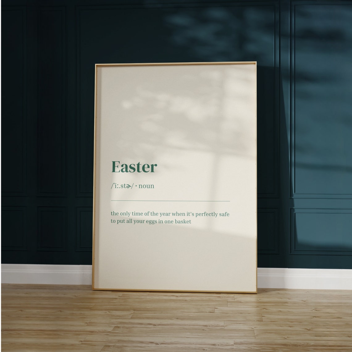 Easter Wall Art Funny Easter Definition Print Spring Print Typography Print Simple Easter Decor Definition Wall Art Instant - Image 2