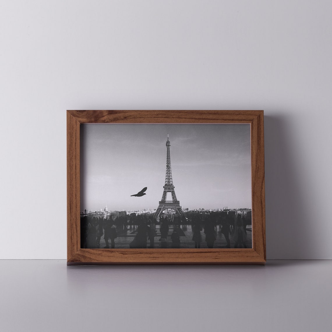 Eiffel Tower Paris Black and White Photography Landmark Poster - Image 2