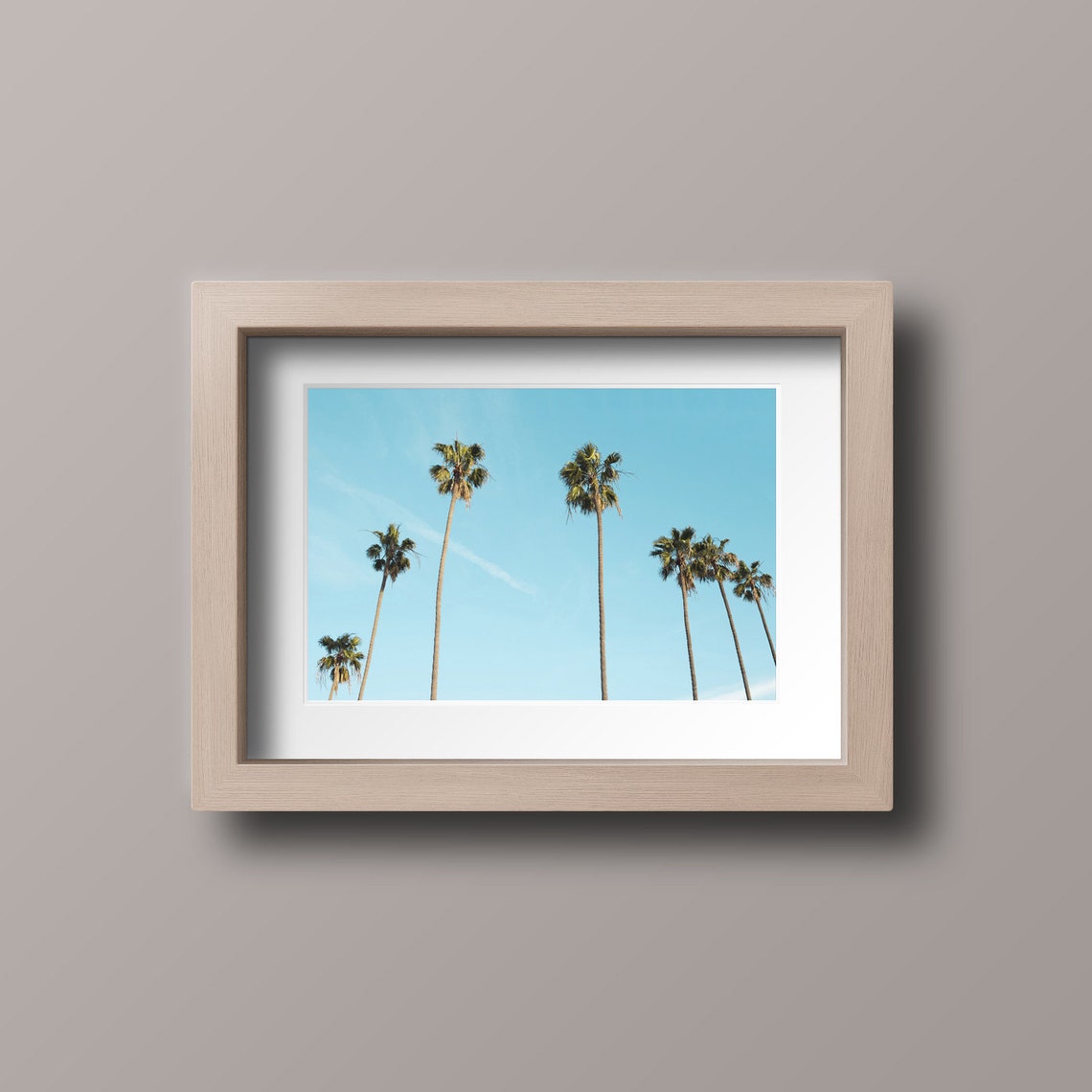 Palm Trees Blue Sky Minimalist Tropical Beach Photo Poster Wall - Image 3