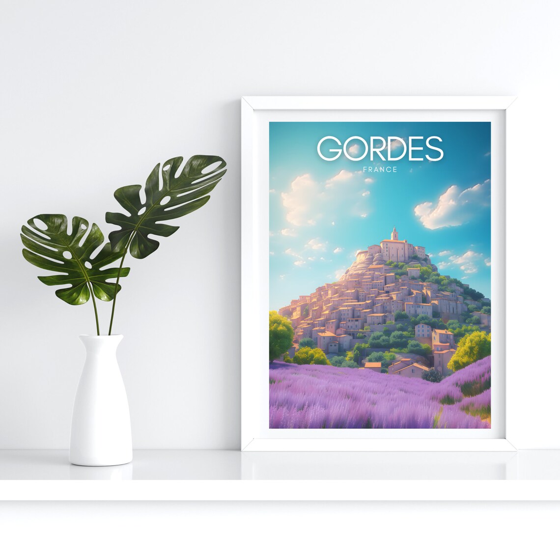 Gordes Travel Poster, Provence French City Art - Image 5