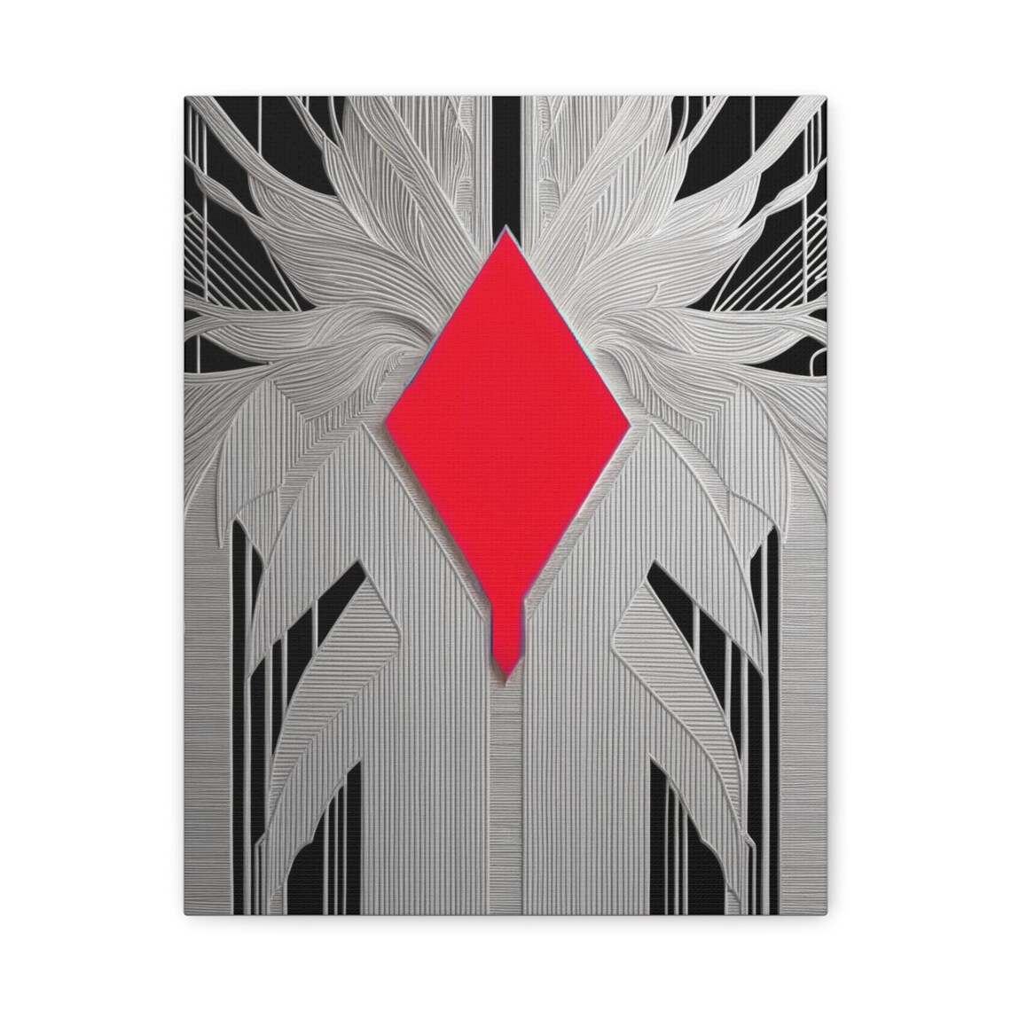Art Deco Diamond Wall Art Print, Gallery Wall