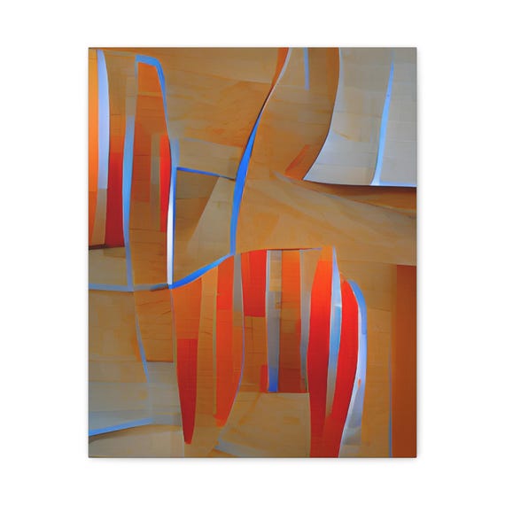 Abstract Matte Canvas Wall Art Modern Home Decor