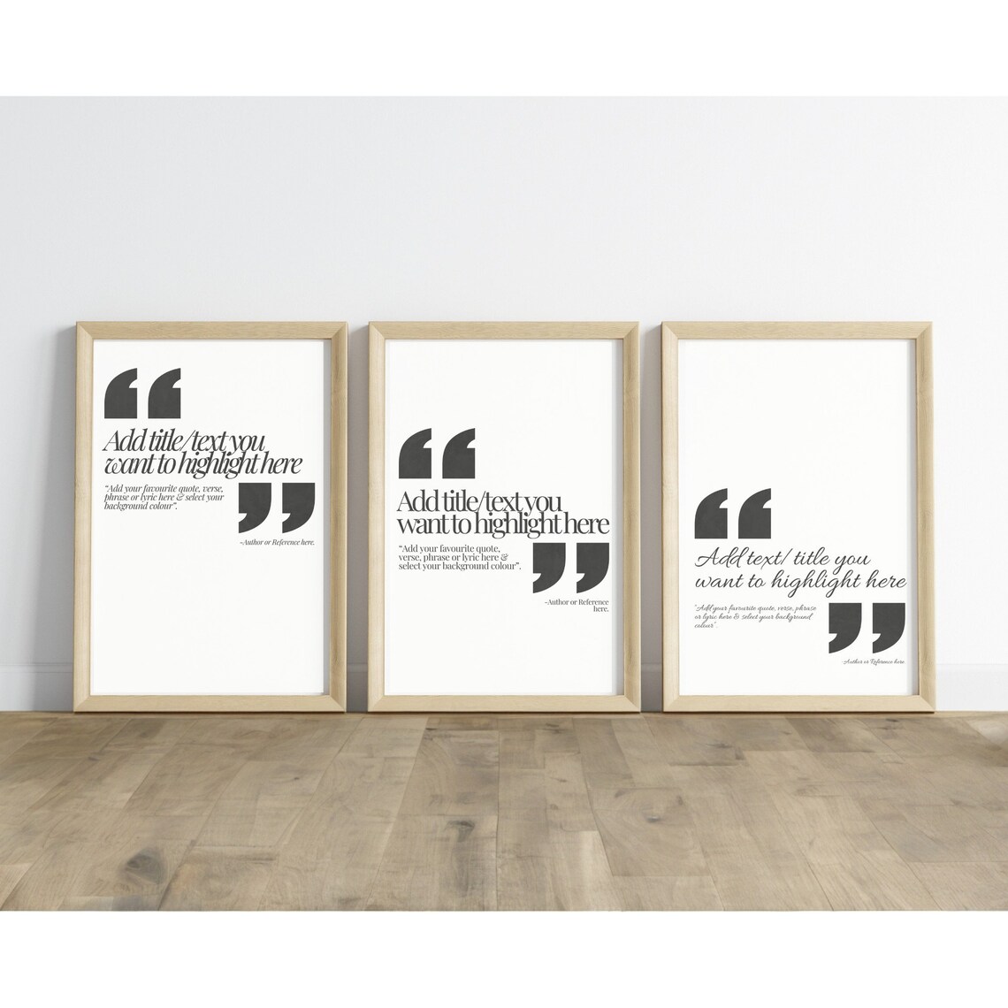 Personalized Custom Quote Serif Typography Print Your Own Words - Image 4