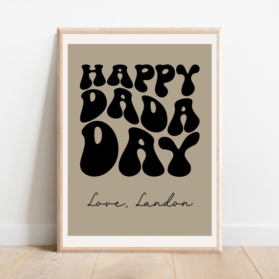 Father's Day Gift for Dad, Personalized Print