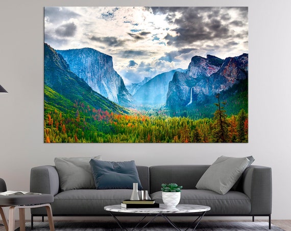 Yosemite Valley El Capitan Landscape Art Print
