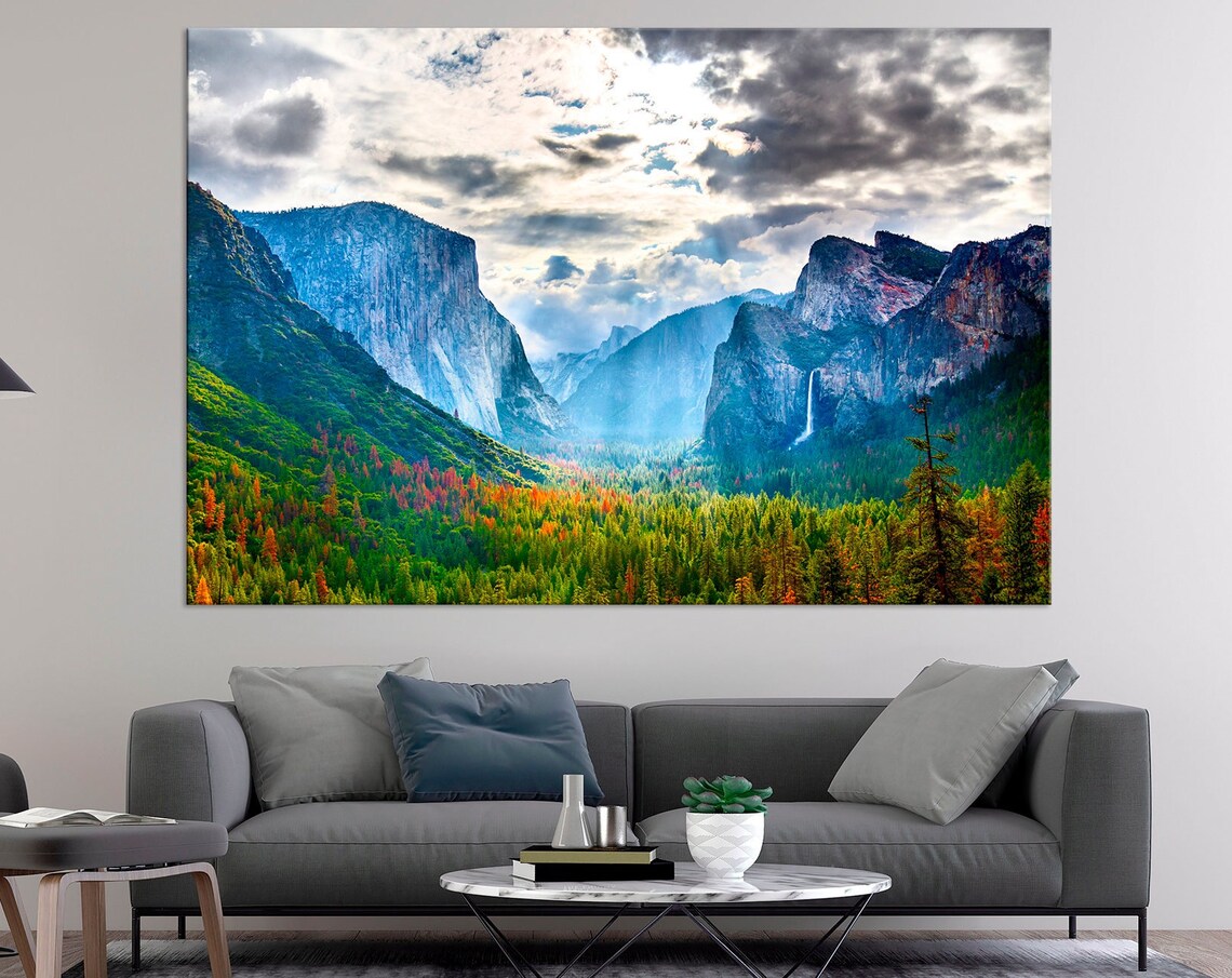 Yosemite Valley El Capitan Landscape Art Print