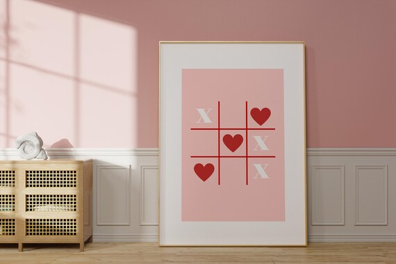 Harts Printcute Minimal Print Minimal Aestheticpink Red Quotepink Red Style Wall Artdigital Printableinstant