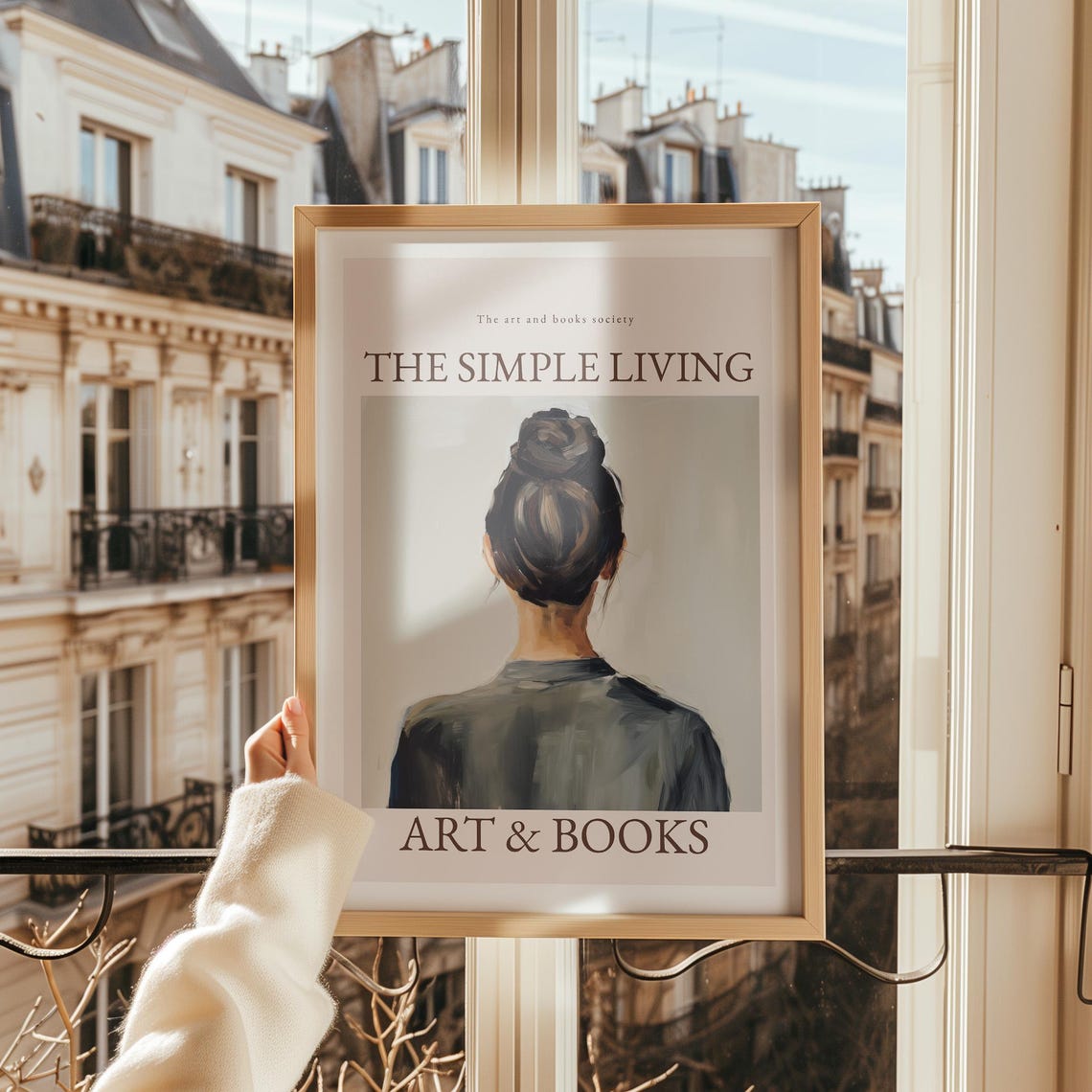 The Simple Living Art And Books Society Vintage Reader Poster - Image 2