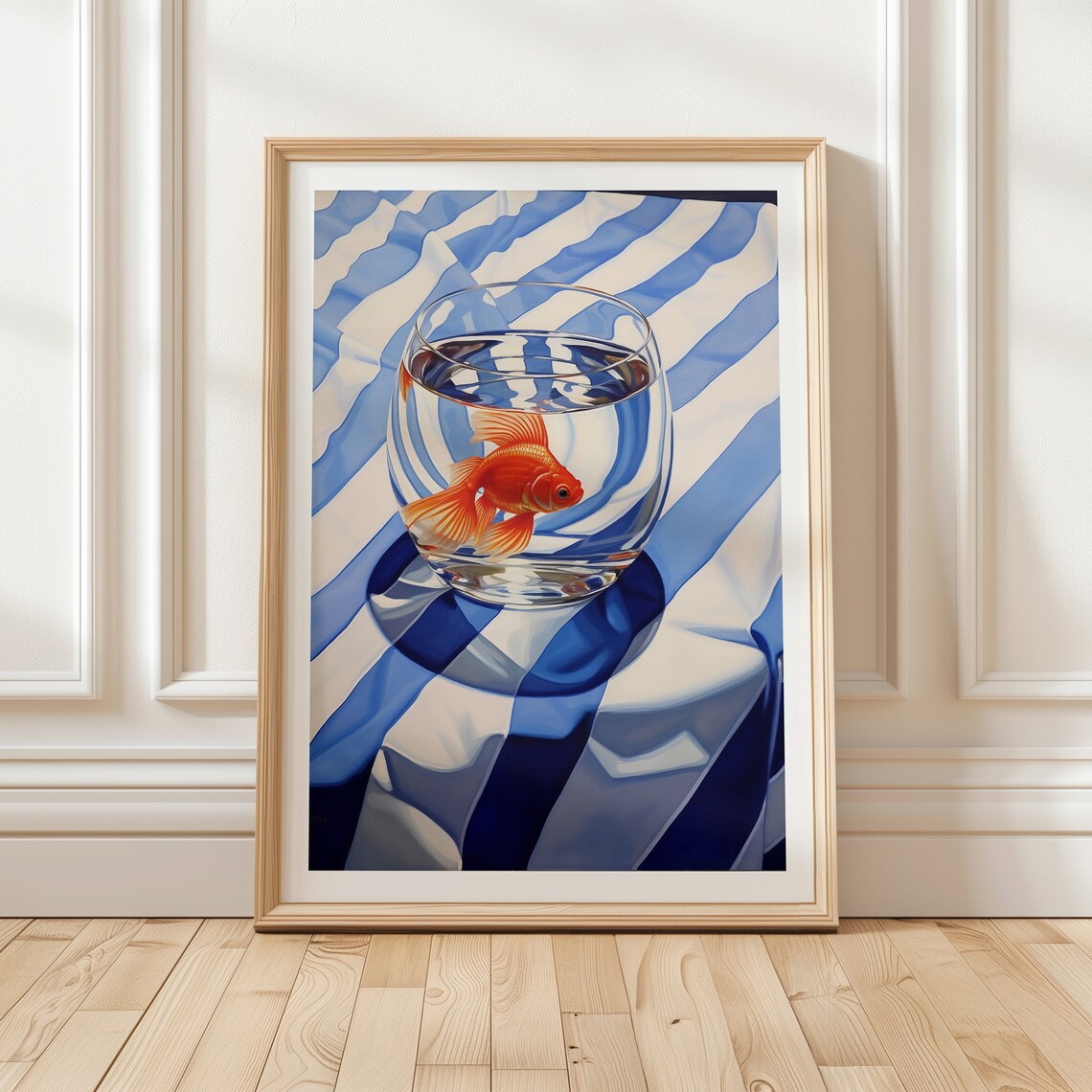Fish In A Glass Modern Kitchen Art Print