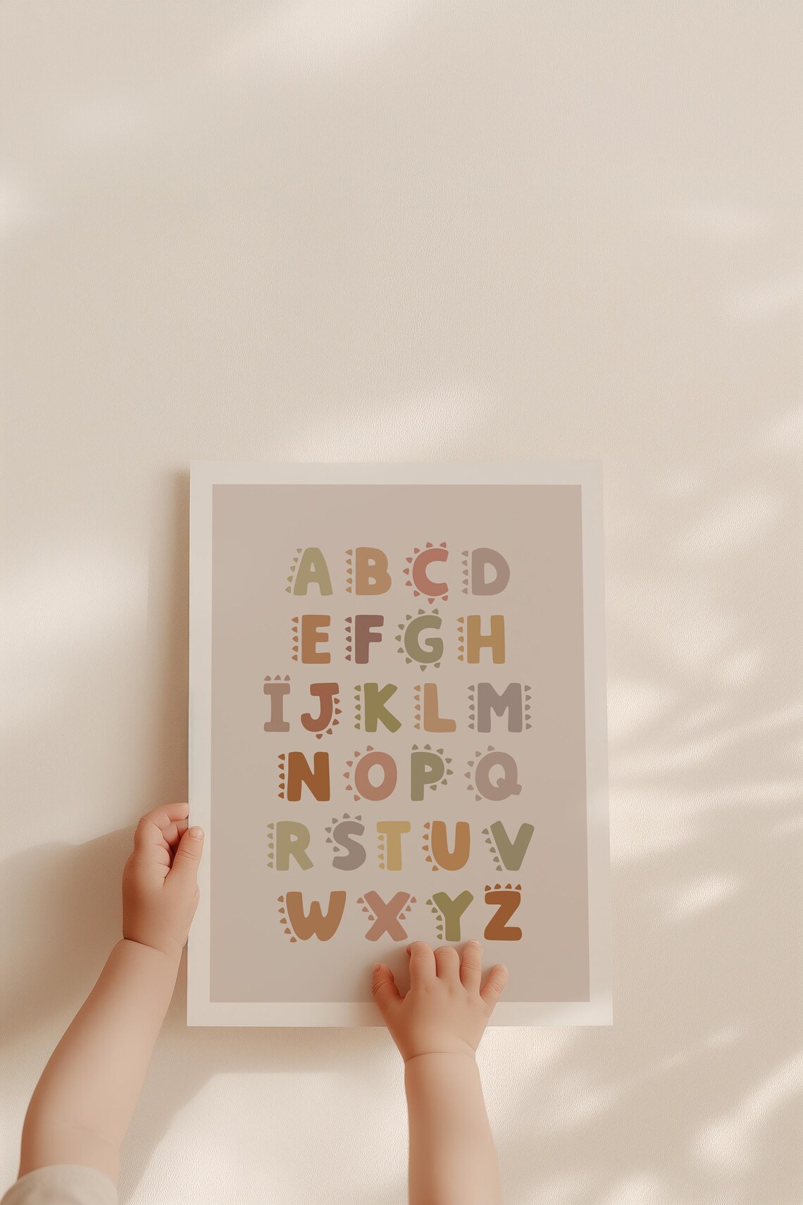 Rainbow Alphabet Poster, Educational Nursery Decor - Image 2