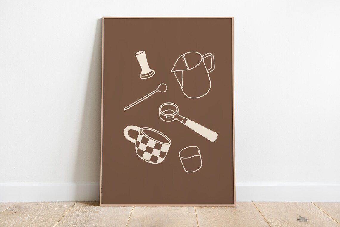 Coffee Art Print, Kitchen Wall Art Poster - Image 3
