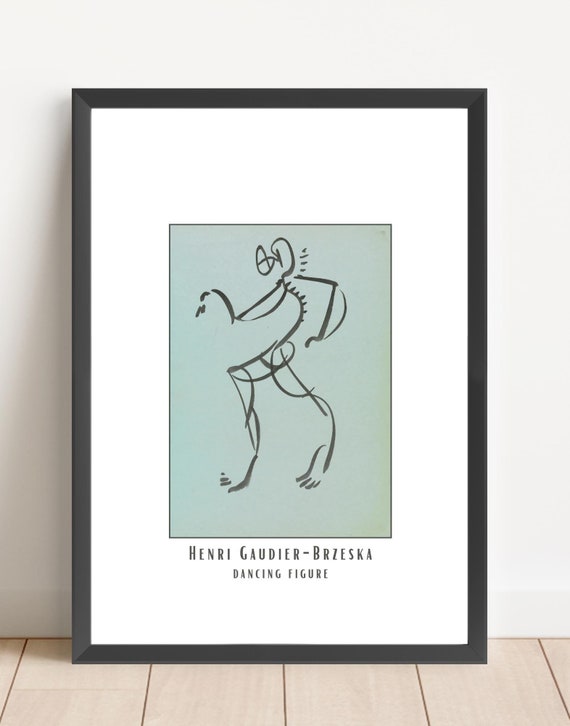Dancing Figure By Henri Gaudier Brzeska, Modernist Line Art
