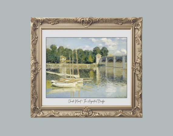 Claude Monet The Argenteuil Bridge, Impressionism
