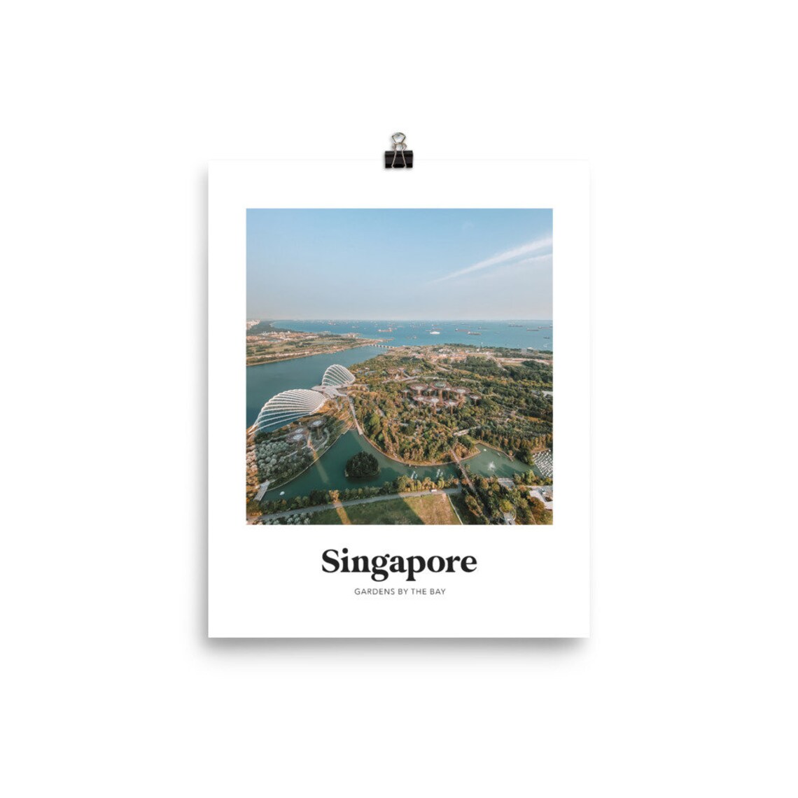 Singapore Gardens by the Bay Aerial Drone Photography Travel Poster - Image 3