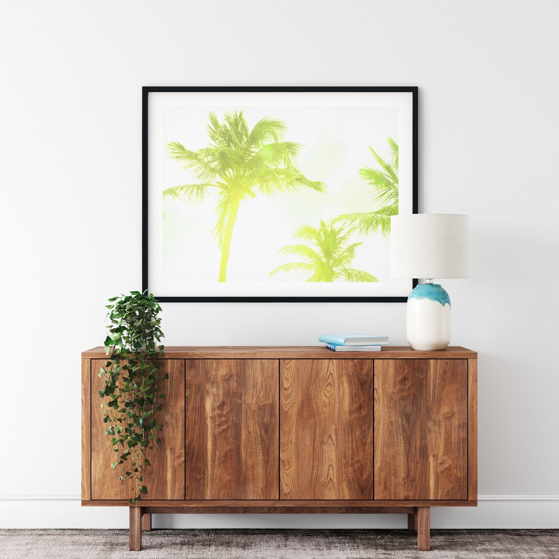 Palm Trees Print Tropical Wall Art Boho Beach Decor Travel Wall Art Large Poster - Image 3