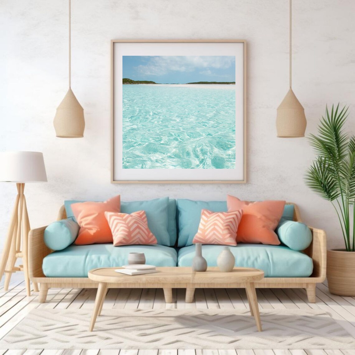Beach Photography Ocean Water Poster, Coastal Decor - Image 3