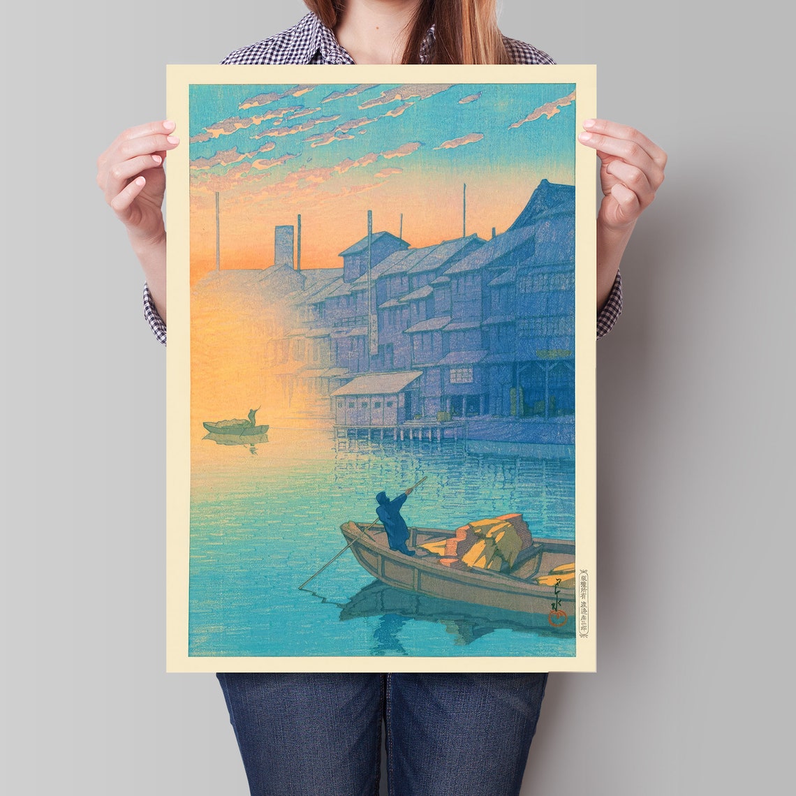 Japanese Poster Traditional Japanese Village Painting Woodblock Art Kawase Hasui Painting Japandi Decor Trendy Art Print Zen Wall Art - Image 4