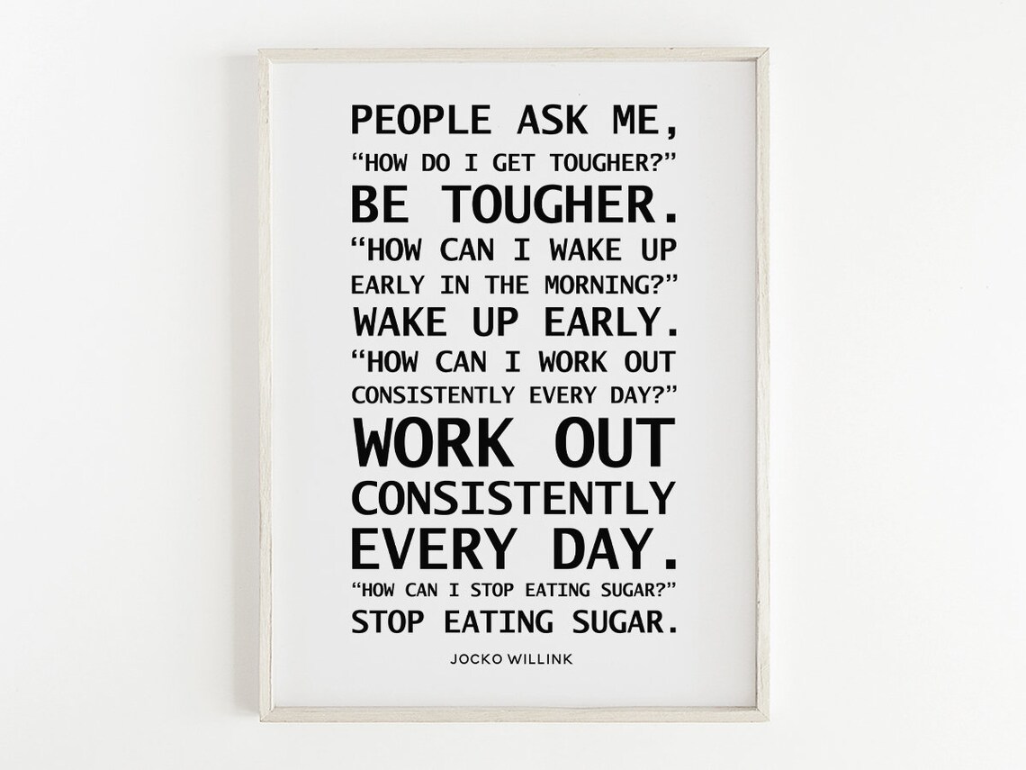 People Ask Me How Quote, Gym Discipline Wall Art