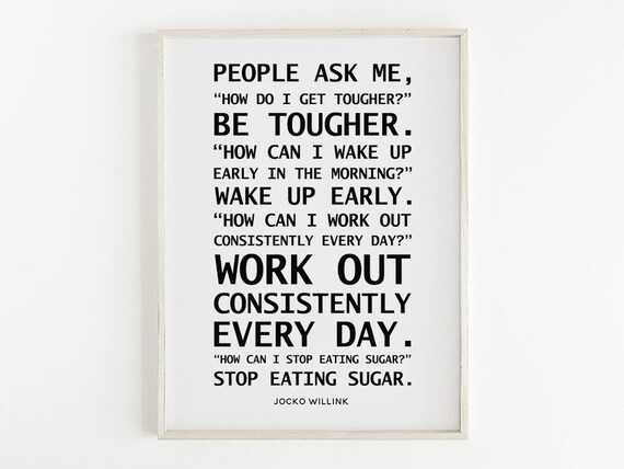 People Ask Me How Quote, Gym Discipline Wall Art