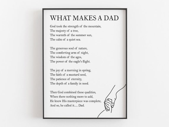 What Makes A Dad, Mountain Poetic Wisdom Art Print
