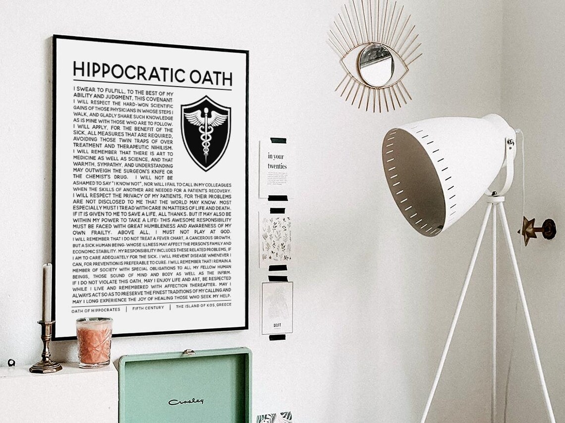 The Hippocratic Oath, Doctor Clinic Graduation Gift - Image 3