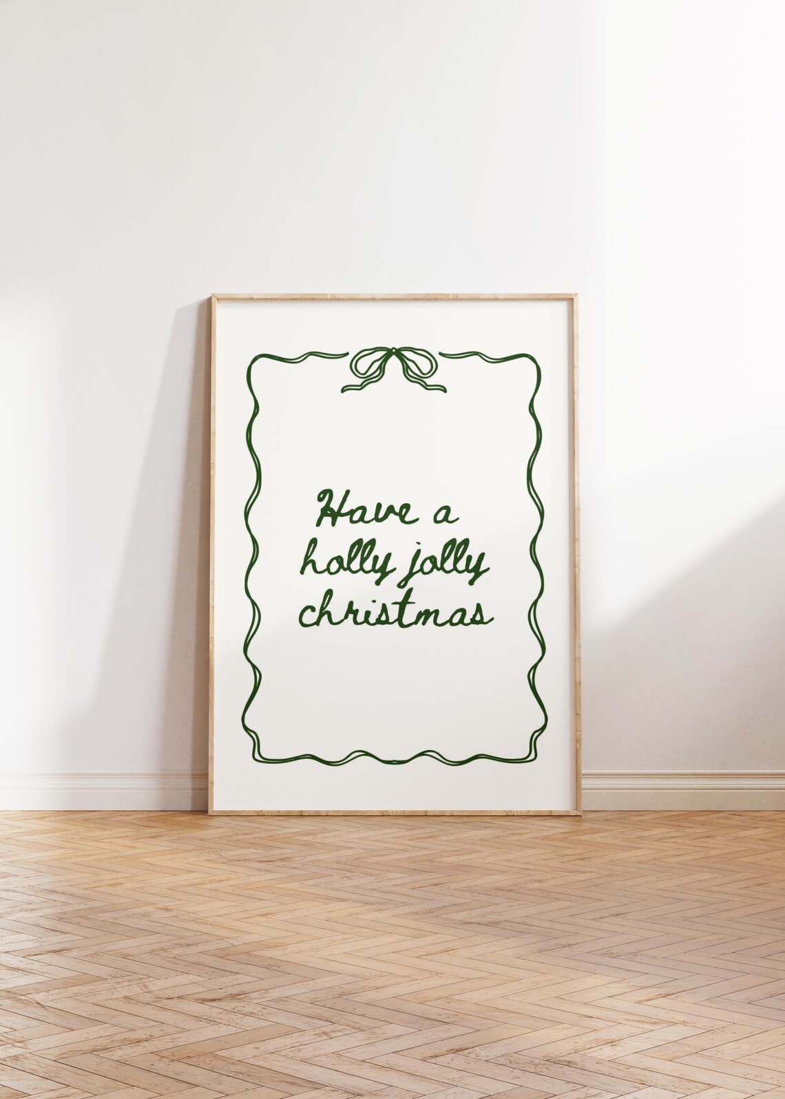 Minimalist Merry Christmas Wall Art Print - Image 2